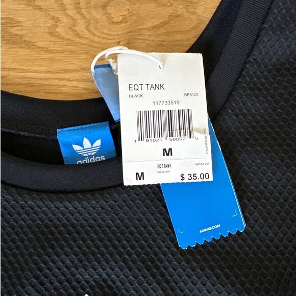 Adidas - Mesh Style EQT Sleeveless Tank in Black & White - Picture 3 of 4